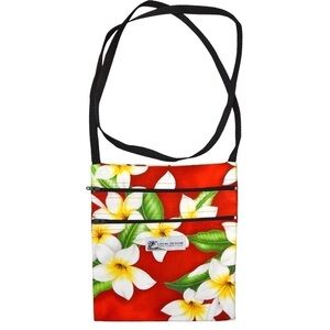 Local‎ Design MADE IN HAWAII Cotton Crossbody Bag, Plumeria Design